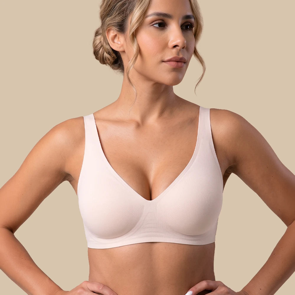 Deep V Jelly Bra No Underwire