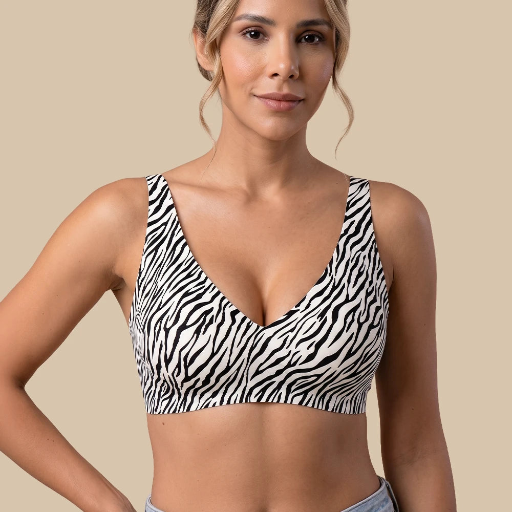 Deep V Jelly Bra No Underwire